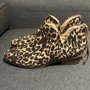 Kenneth Cole Reaction Animal Print Ankle Booties